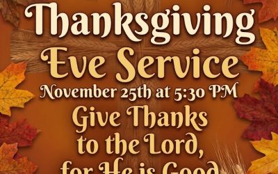 Thanksgiving Eve Service